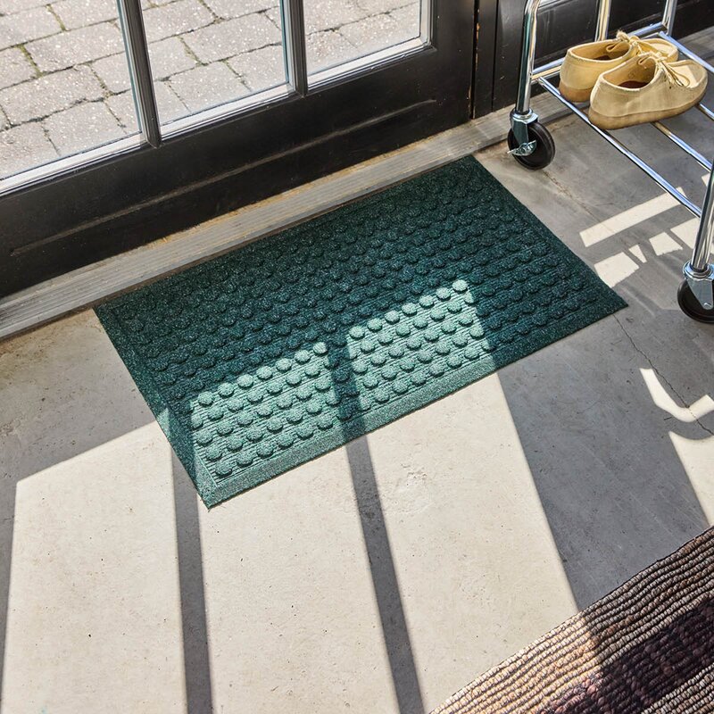 House Doctor Entry rektangulær dørmatte 75x45 cm grønn