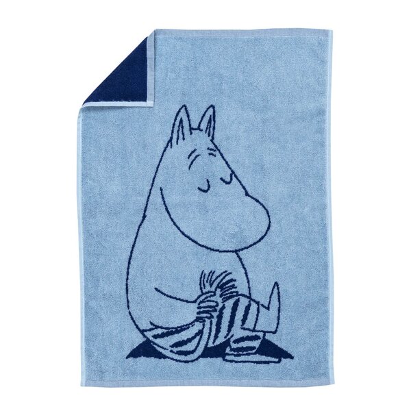 MoominArabia Mummi håndkle 50x70 cm Mummitrollet marineblå