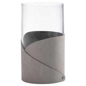 LIND dna Fold Nupo vase M 11x20 cm lys grå