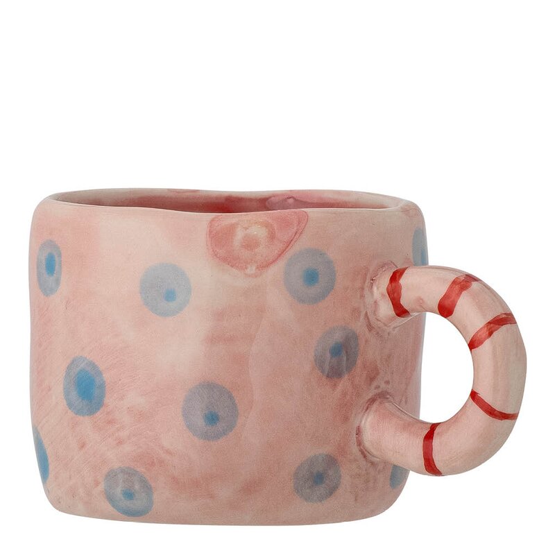 Bloomingville MINI Nini krus 10 cl rosa/blå/rød