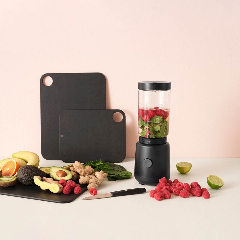 RIG-TIG Cut-It skjærebrett 23,5 cm fibertre svart