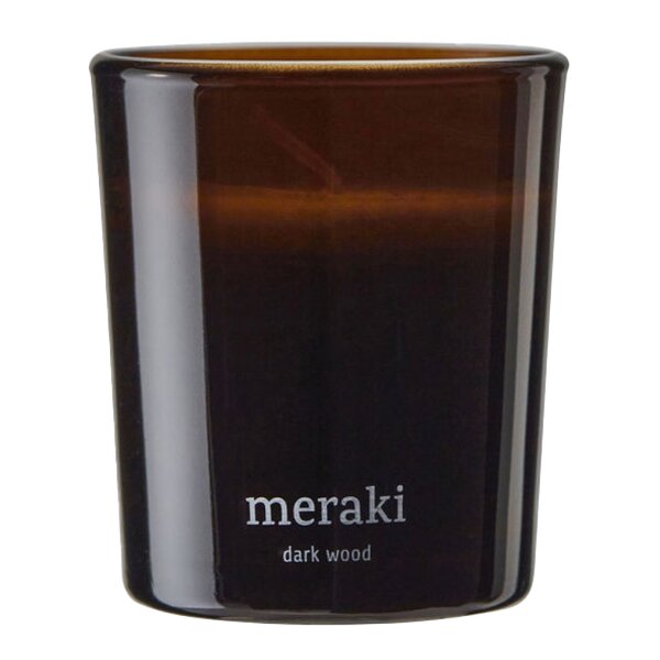 Meraki Duftlys dark wood 7x6 cm brun