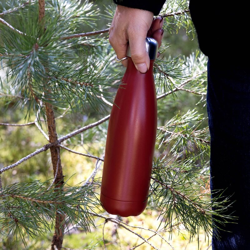 Sagaform Nils stålflaske 0,5L rød