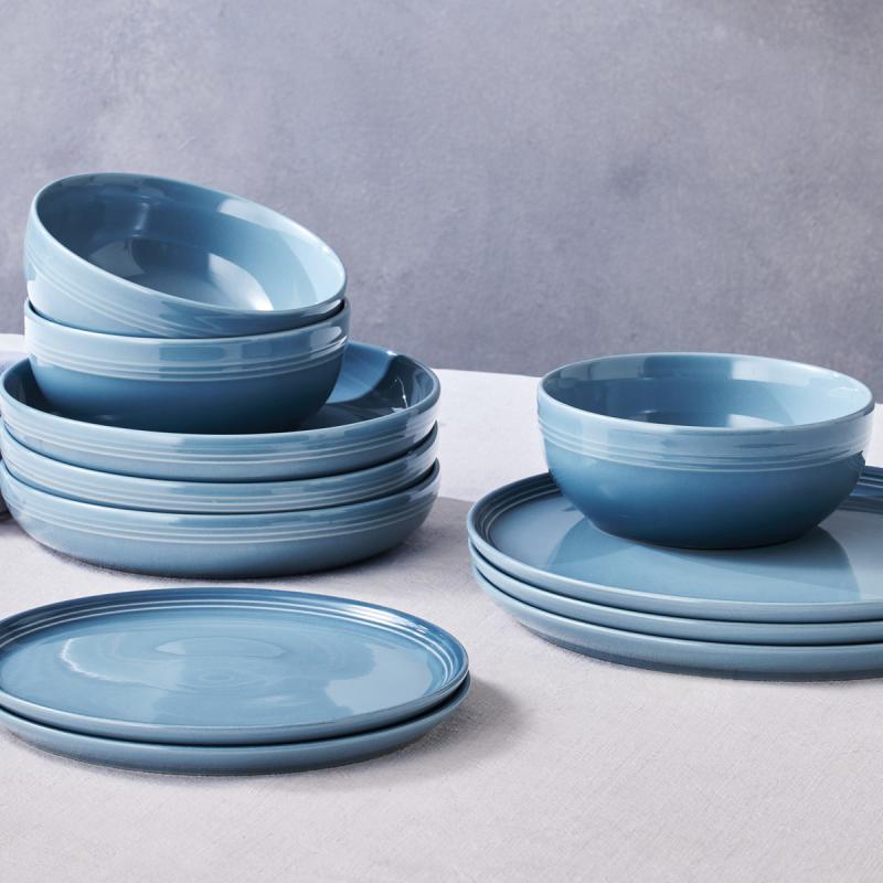 Le Creuset Coupe collection frokosttallerken 22 cm chambray