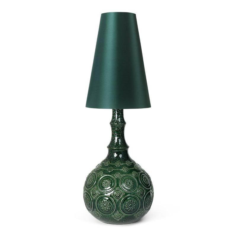 Bjørn Wiinblad Symphony Magic Lampe 38 cm mørk grønn