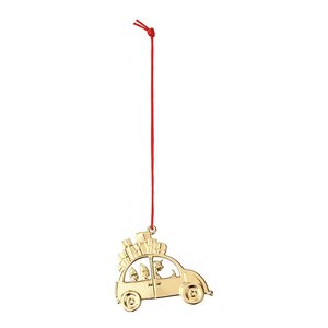 Rosendahl Julebil 6,5 cm forgylt