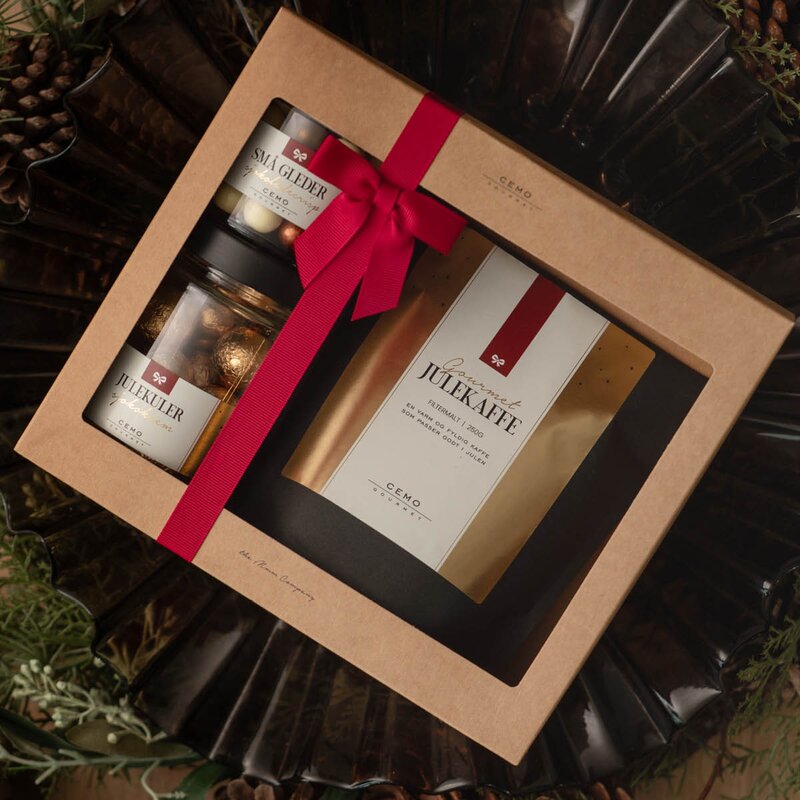 Cemo Lille Julaften gaveeske m/kaffe sjokoladekuler og sjokoladecrisp 480g