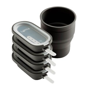 Lékué Klassisk iskremform 4 stk brun