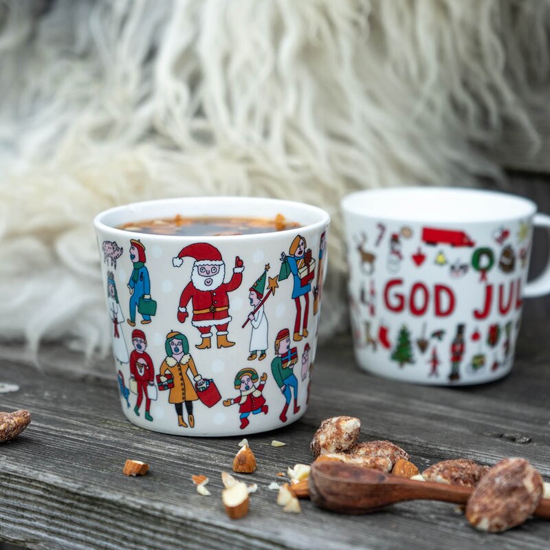 Modern House Anette Moi krus 27 cl God jul hvit