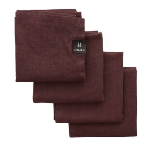 Himla Sunshine serviett 45x45 4 stk burgundy