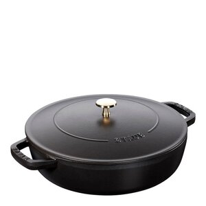 Staub Chistera sautépanne 28 cm 3,7L svart