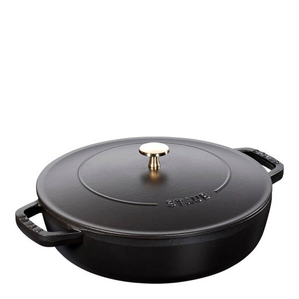 Staub Chistera sautépanne 28 cm 3,7L svart