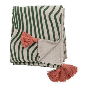 Bloomingville Woodsby pledd 160x130 cm flerfarget