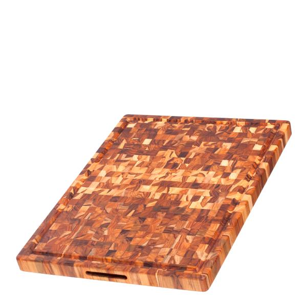 Teakhaus Butcher Block skjærebrett endetre 61x45 cm teak