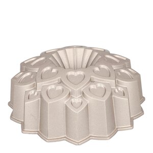 Birkmann Contoura bakeform love 29 cm sølv