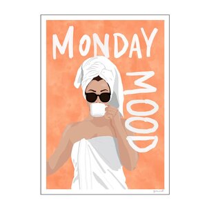 Poster & Frame ByKammille poster 30x40 cm monday mood