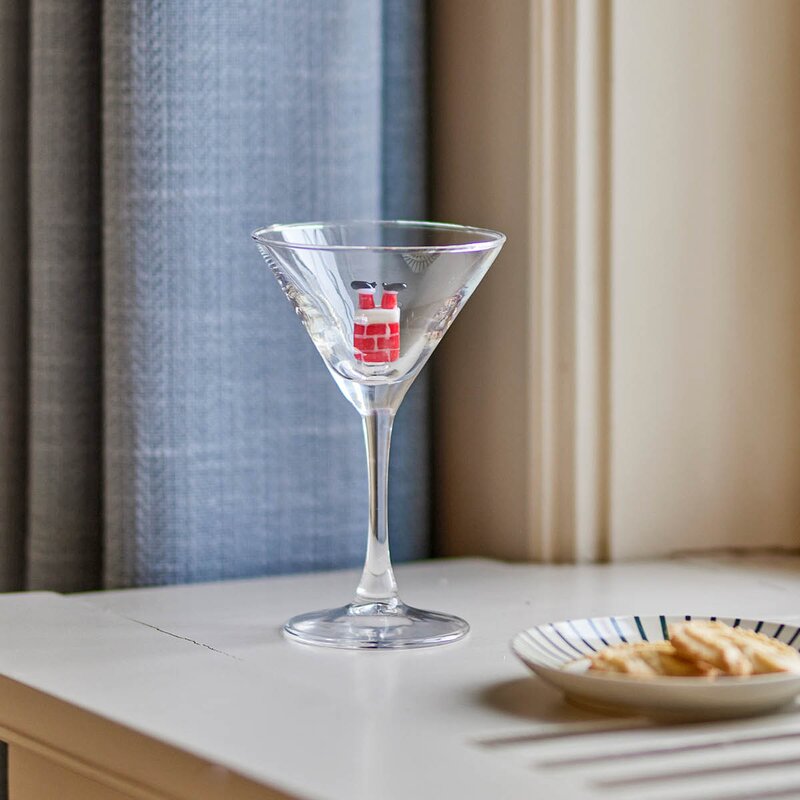 Bloomingville Misa cocktailglass 17 cl 4 stk klar julemotiv