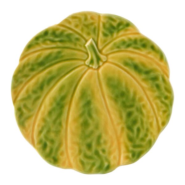 Bordallo Pinheiro Pumpkin asjett 22 cm gresskar oransje/grønn