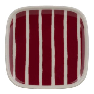 Marimekko Pikkuinen Unikko asjett 10x10 cm burgunder