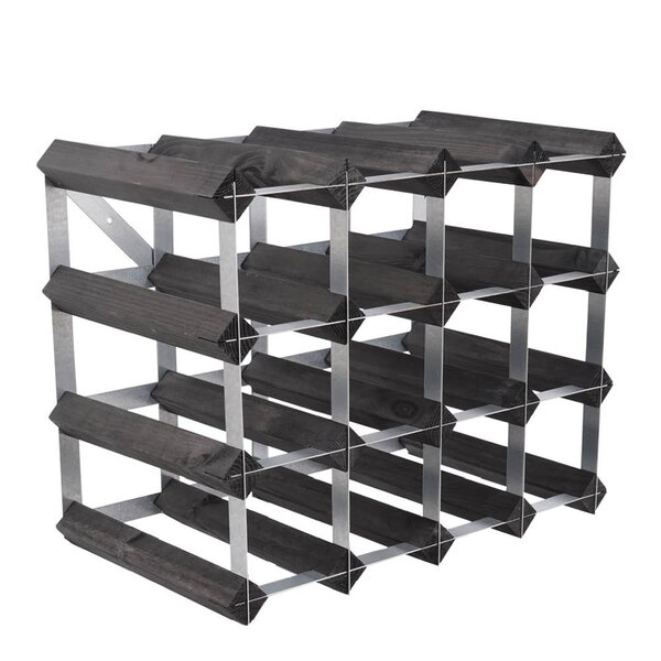 The Swedish Wine Rack Factory Vinstativ 16 flasker montert svart