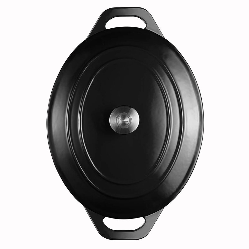 Anders Petter Stenfors støpejernsgryte oval 6,3L svart