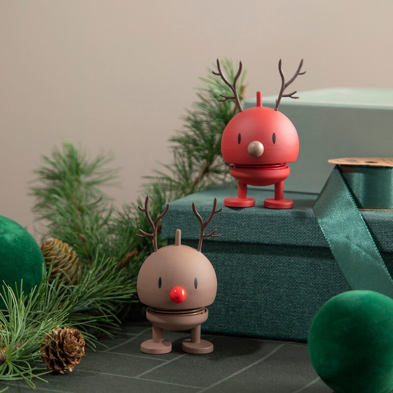 Hoptimist Bumble soft reindeer liten berry