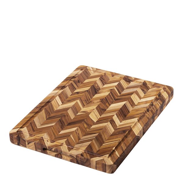 Teakhaus Herringbone skjærebrett 41x30,5 cm teak