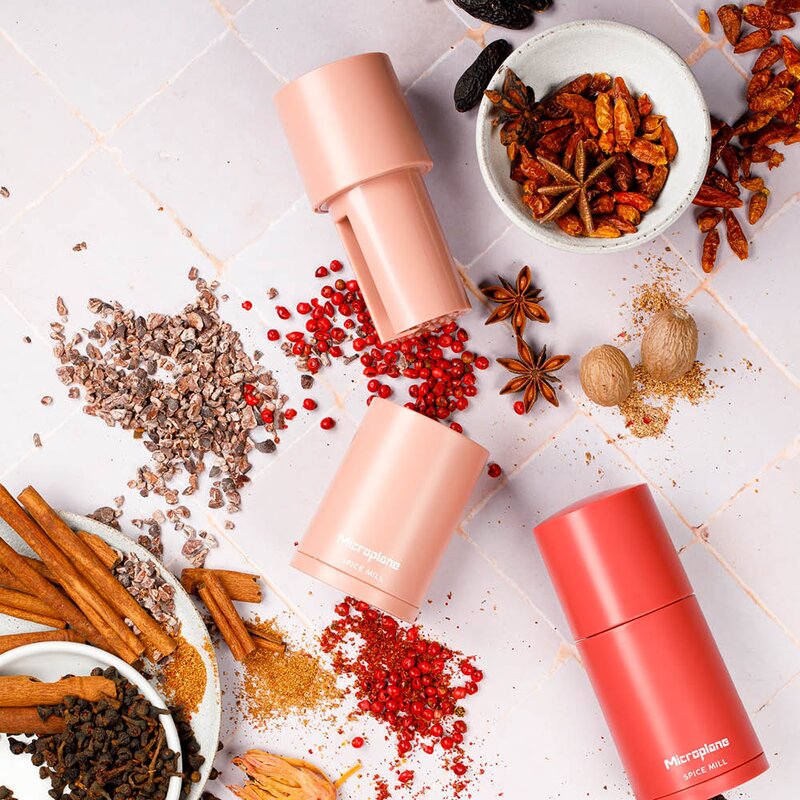 Microplane Spice Mill krydderkvern 12 cm dusty rose