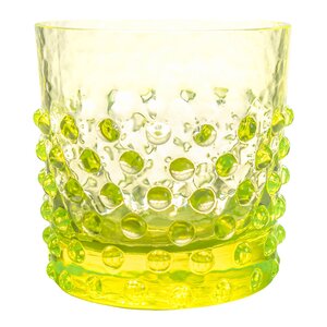 Klimchi Hobnail vannglass 15 cl neon citrine