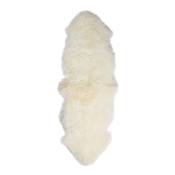 Natures collection A/S Saueskinn new zealand lang ull 160 cm ivory