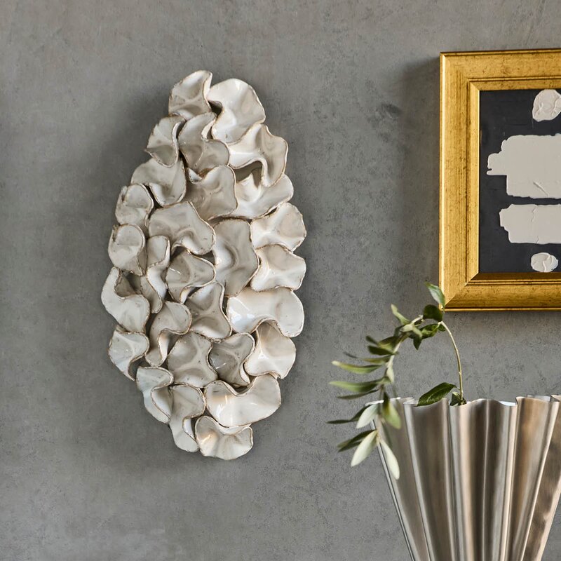 House Doctor Veggkunst Fold 46 cm off-white