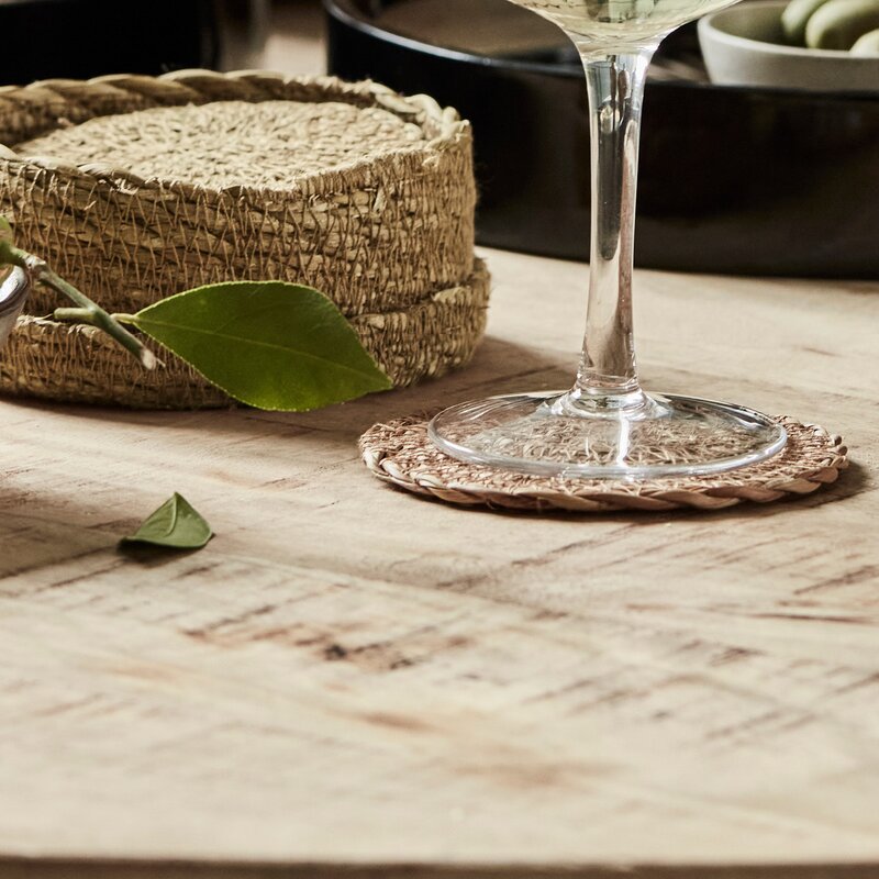 House Doctor Coaster glassbrikker 6 stk natur