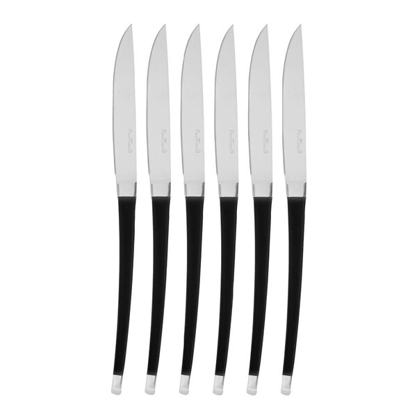 Pintinox Audrey grillkniv 23,5 cm 6 stk svart