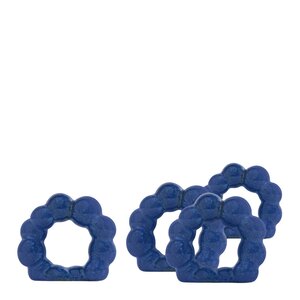 ByOn Porto serviettring 6,5x2x2,5 cm 4 stk blå