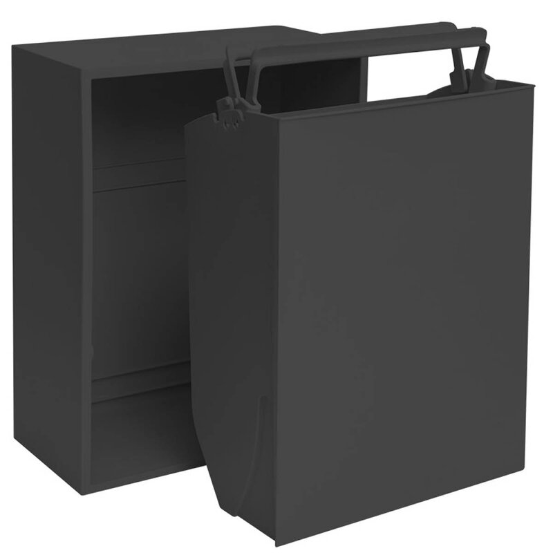 ReCollector Recycling kildesorteringsboks 30x15x40 cm Black Raven