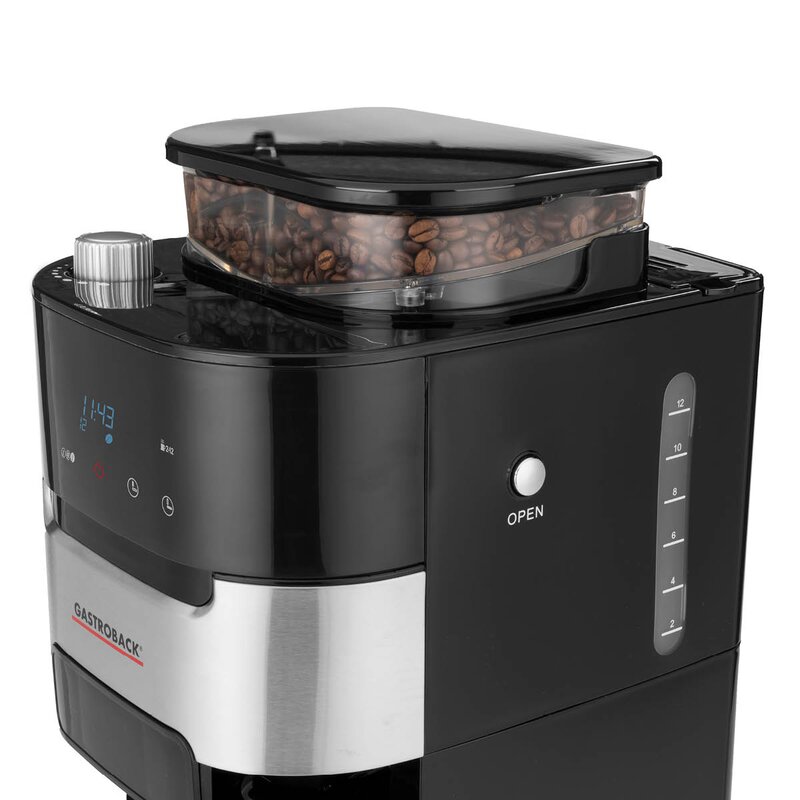 Gastroback Grind & Brew Pro kaffetrakter med innebygd kvern 1,5L