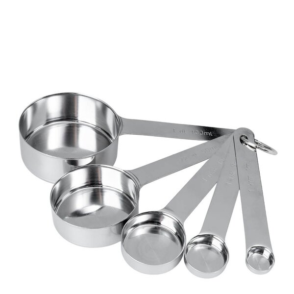 Anders Petter Steel Essential måleskje 5 deler børstet stål