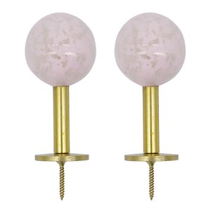 House Doctor Ball knagg 8x4 cm 4 stk messing/rosa