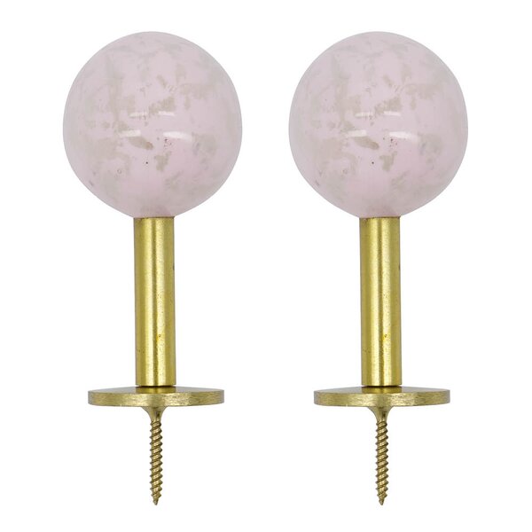 House Doctor Ball knagg 8x4 cm 4 stk messing/rosa