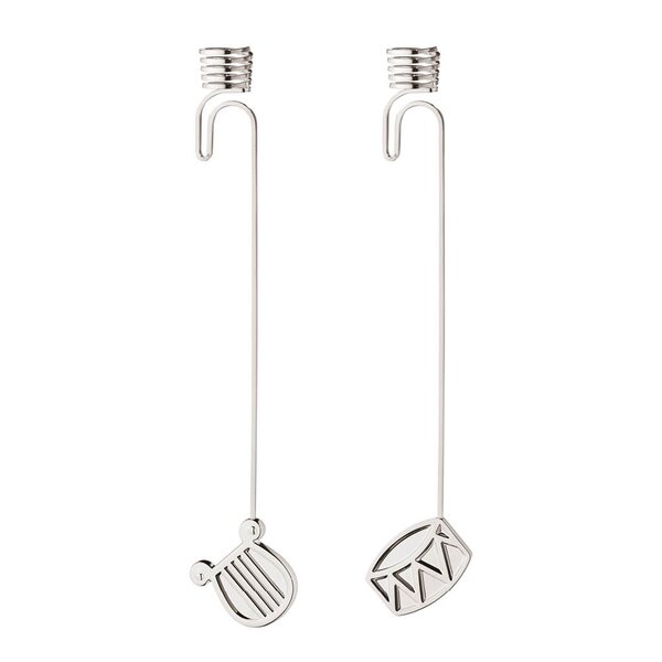Georg Jensen 2026 lysholder til juletre 2 stk sølv