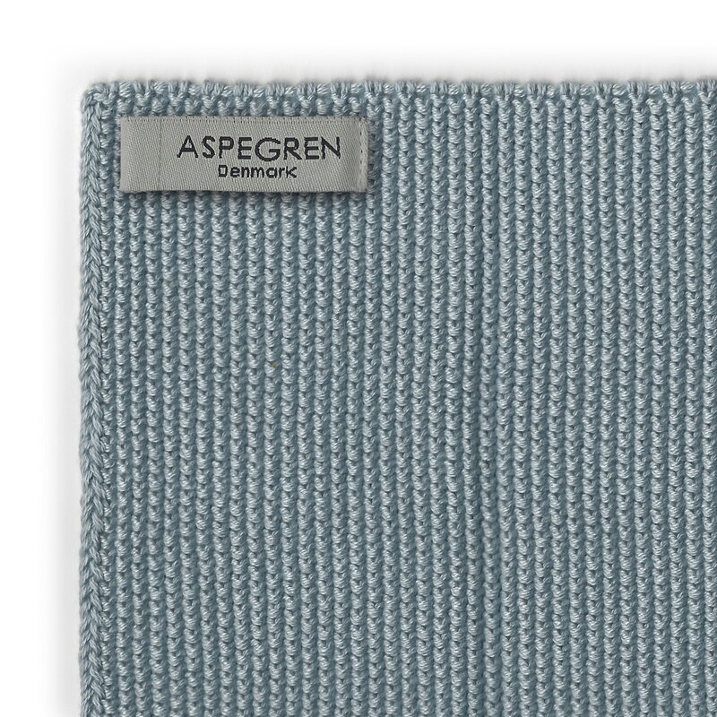 Aspegren Solid kjøkkenklut strikket 26x26 cm 2 stk blue