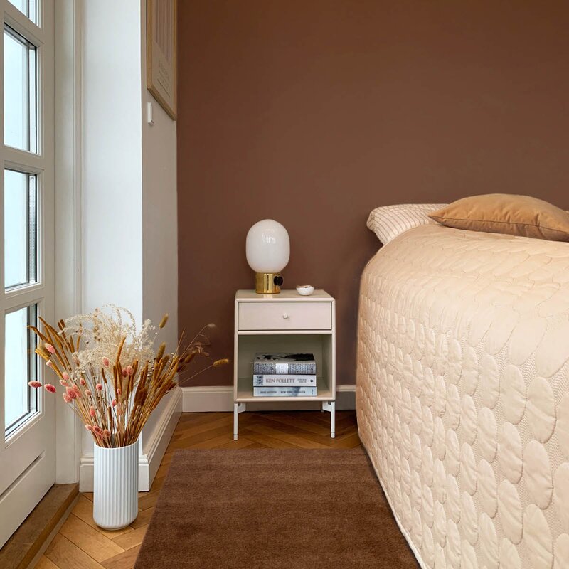 Tica Copenhagen Unicolor gulvmatte 90x60 cm cognac