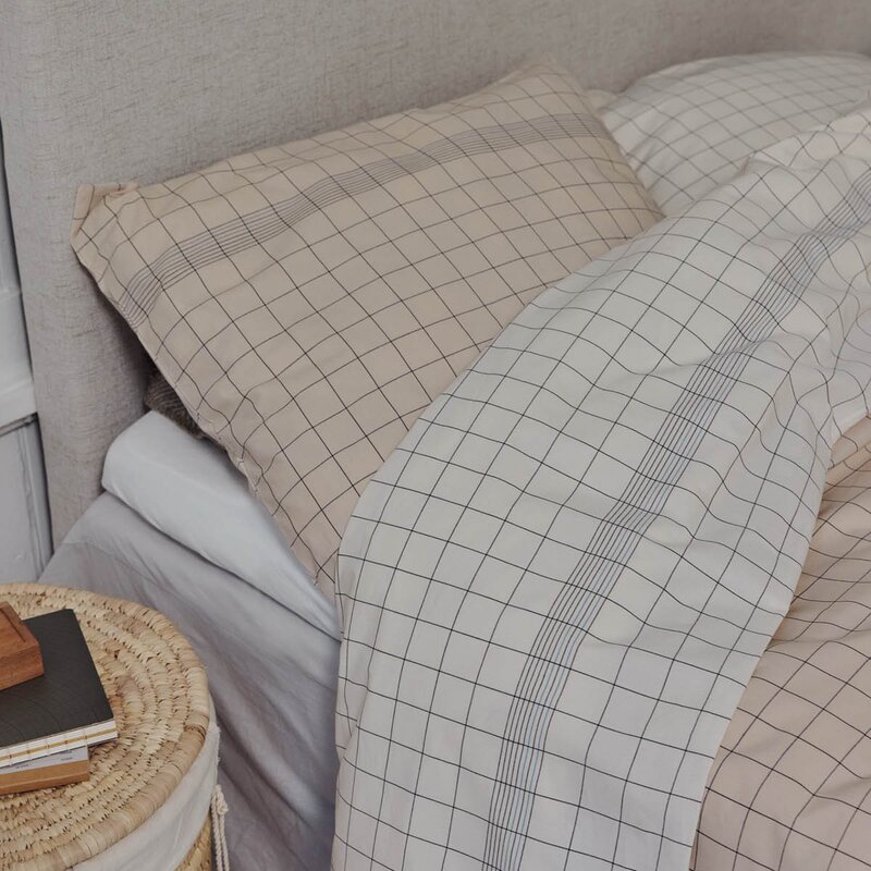 Stelton Soft Home Vibeke Klint sengetøy 140x220 cm/50x70 cm hvit