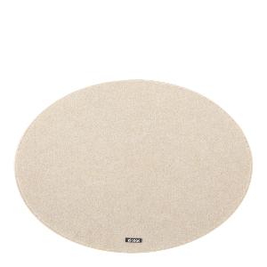 Ziczac Nuno dekkebrikke 45x33 cm oval beige