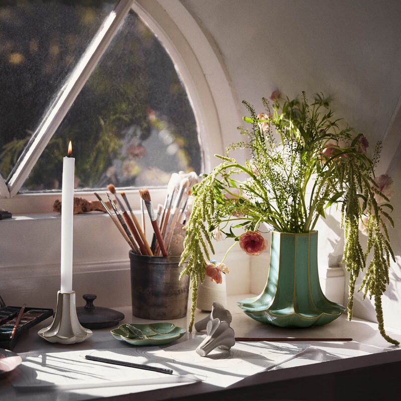 Kähler Kantarel fat lite 14 cm blå