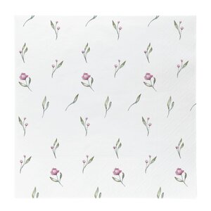 Sögne Home Lunsjserviett 16,5x16,5 cm 20 stk sommerblomst