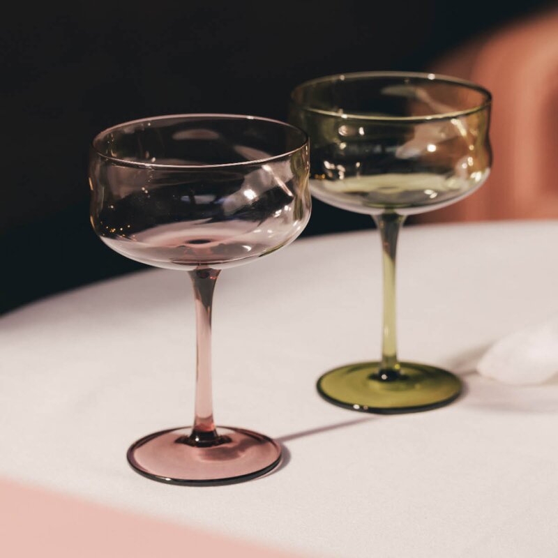 Paveau Swirl Coupe-cocktail glass 26 cl 2 stk Glow