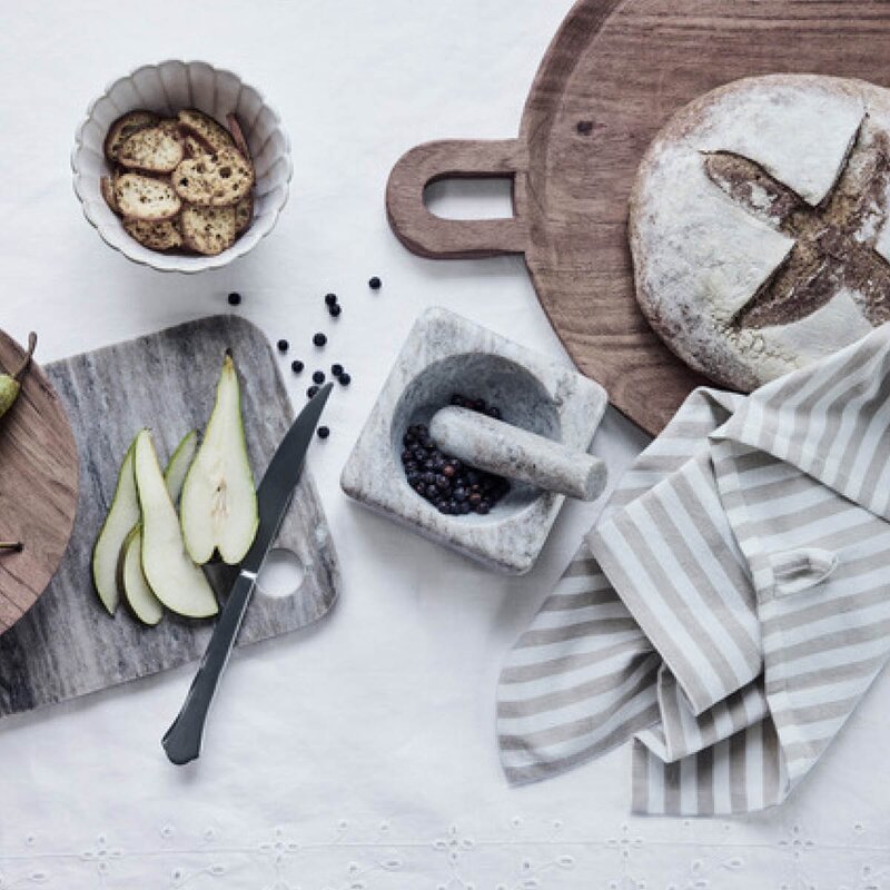 Lene Bjerre Estrille kjøkkenhåndkle 70x50 cm 2 stk beige