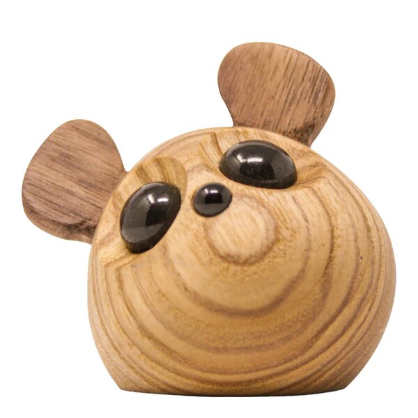 FableWood Sonja mus trefigur 6 cm ask/valnøtt