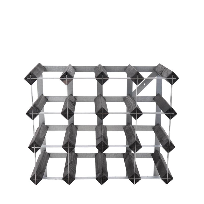The Swedish Wine Rack Factory Vinstativ 16 flasker montert svart